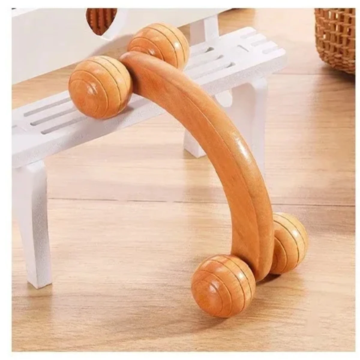 Wooden Massage Roller Gua Sha Massage Board Foot Face Shoulder Neck Hand Push Roller Massager Therapy Soothing Body Massage Tool