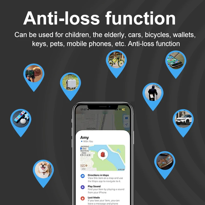 Mini Gps Tracker Met Vind Mijn App Herinnering Voor Iphone Locator Smart Bluetooth Anti Verliezen Kinderen Bagage Dierentassen Sleutel Wereldwijd