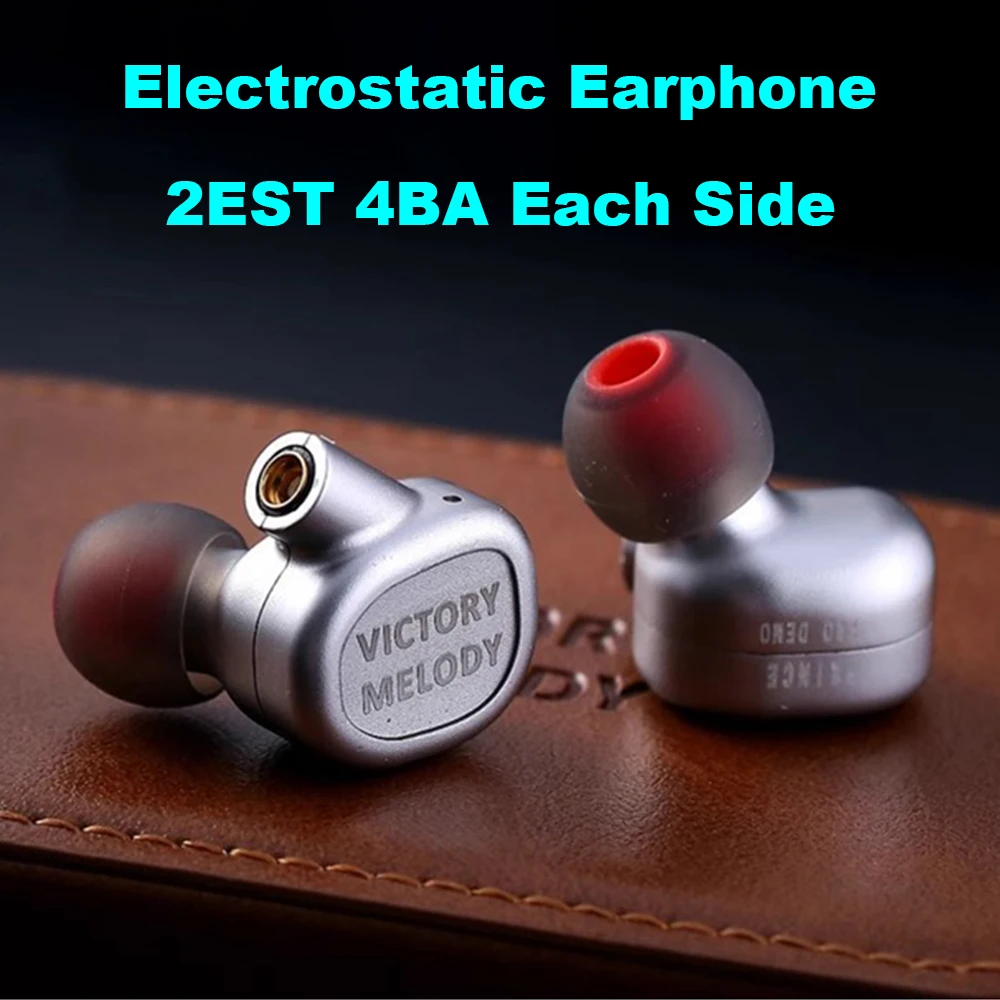 EST Earphones 4BA 2EST IEM Electrostatic Headphones HiFi in-ear Monitor Earbuds MMCX Detachable Cable IEMs VICTORY MELODY PRINCE