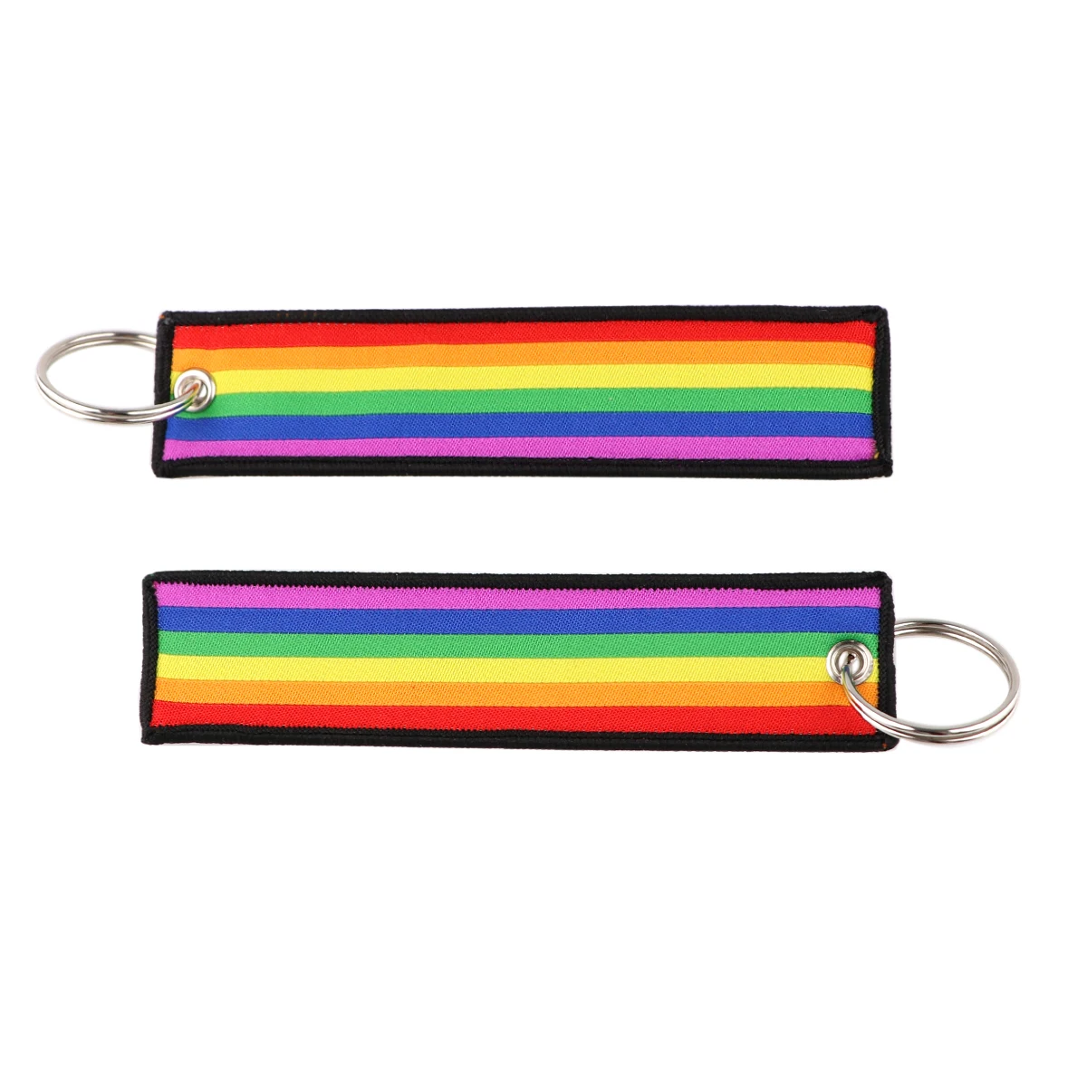 LGBT Pride Rainbow Key Tag Keychains Keychain for Car Motorcycles Keys Keyring Holder Fashion Jewelry Gay Accessories