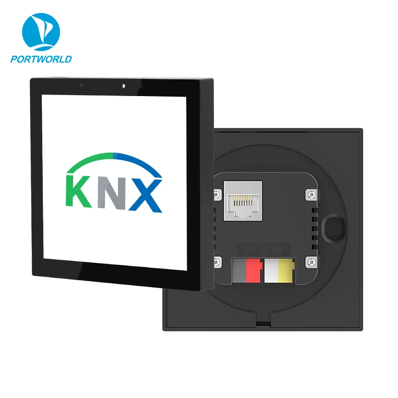 لوحة تحكم KNX تعمل بنظام أندرويد 4 بوصة IPS شاشة تعمل باللمس مصدر كهربائي رباعي النواة للفنادق تصميم شريط السيارة RV المرآب