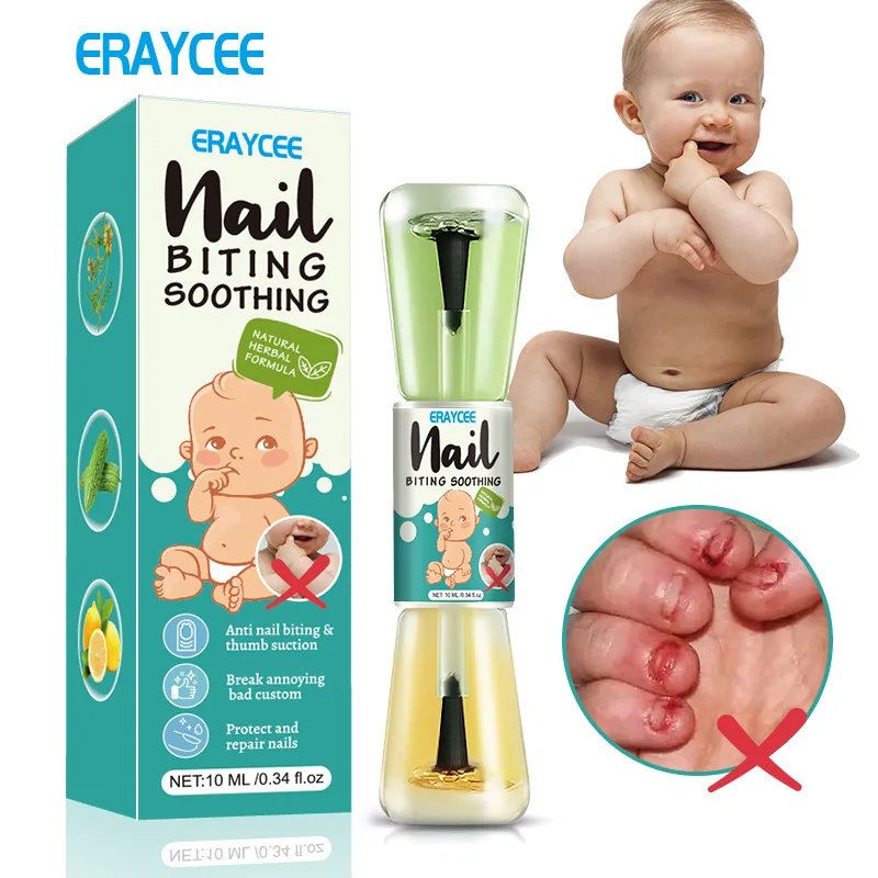 ERAYCEE Anti Nail Biting Polish Protection Children  Quit Eating Hand Addiction Chewing Finger Non-Toxic Fingernail Bitter Water