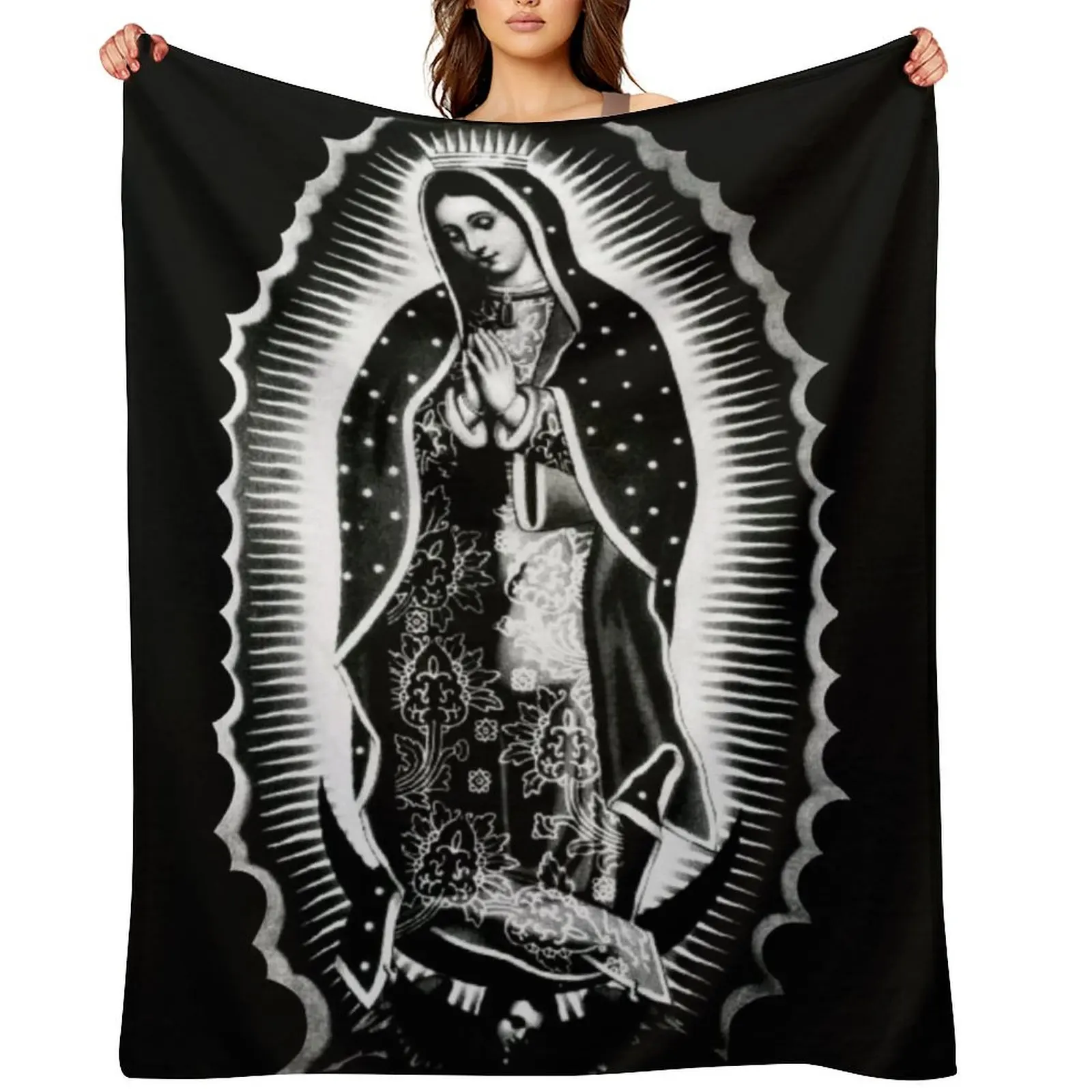 

Virgin de guadalupe Throw Blanket Beautifuls Bed Luxury Designer For Sofa Thin Blankets