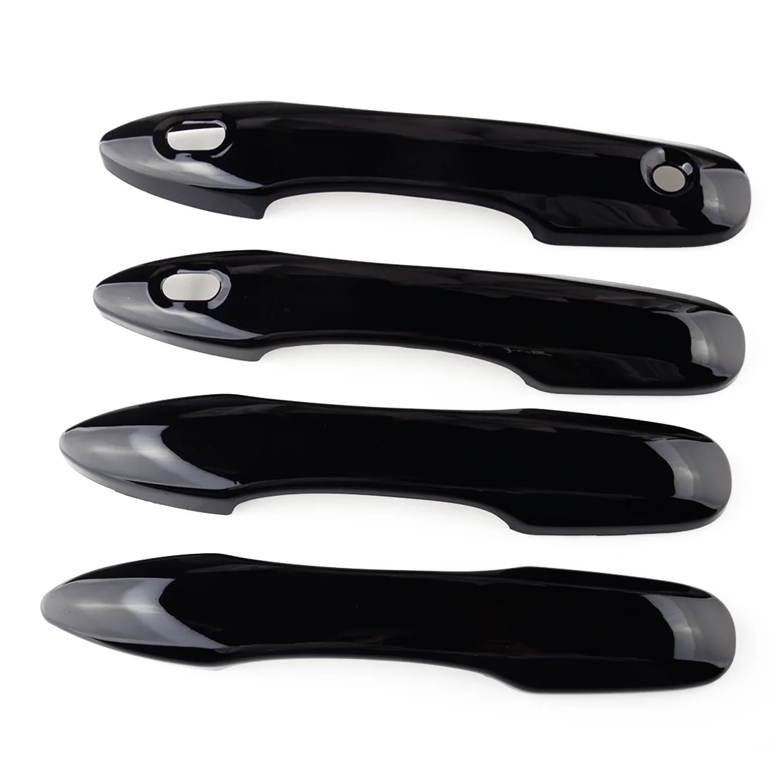 4Pcs Preto Carro Exterior Maçaneta Da Porta Cobre Guarnição Com Entrada Inteligente Apto para Toyota Corolla Hatchback 2019 2020 2021 2022 2023 ABS