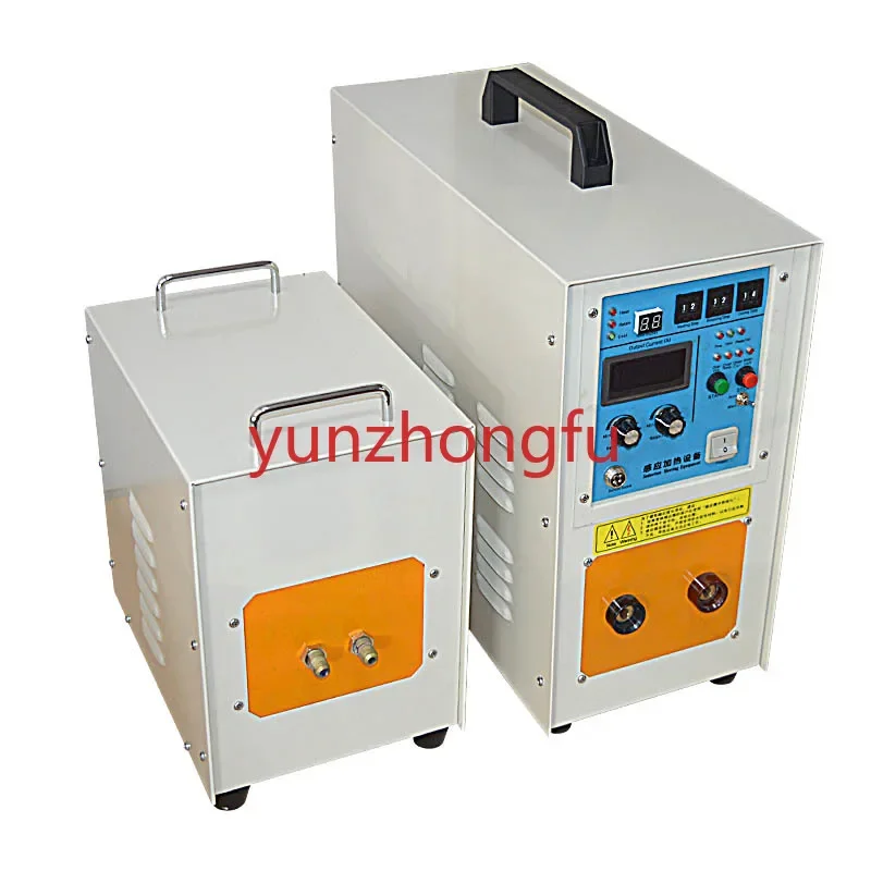 15KW quenching / annealing welding metal heat treatment equipment 220V Metal smelting high frequency induction heating machine