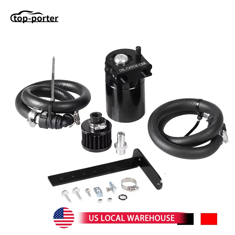 

Комплект перегородчатого масляного фильтра, резервуар для масляного сепаратора со стороны пассажира с комплектом сапунных фильтров для Ford F150 2.7EB 3.5EB 5.0L