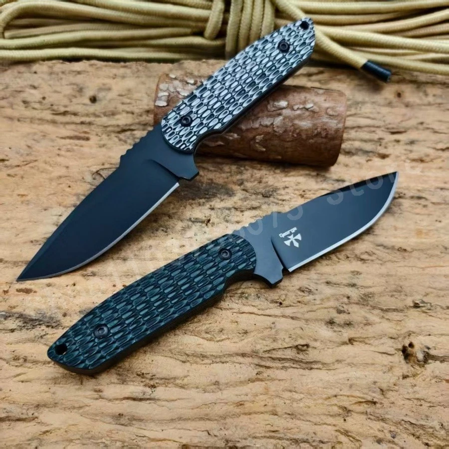 

Нож с фиксированным клинком Rockeye, сталь 8Cr13Mov, рукоять G10, портативный универсальный нож для активного отдыха, незаменимый инструмент для походов, подарок для мужчин