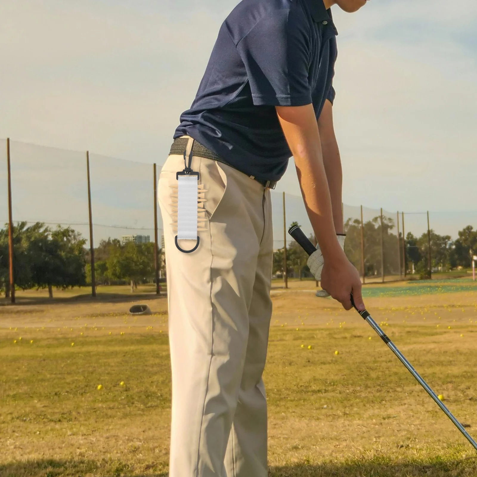 

1Set Golf Ball Tape Holder Premium Plastic Cloth Construction Compact Structure Holds Tees Securely Perfect for Travel