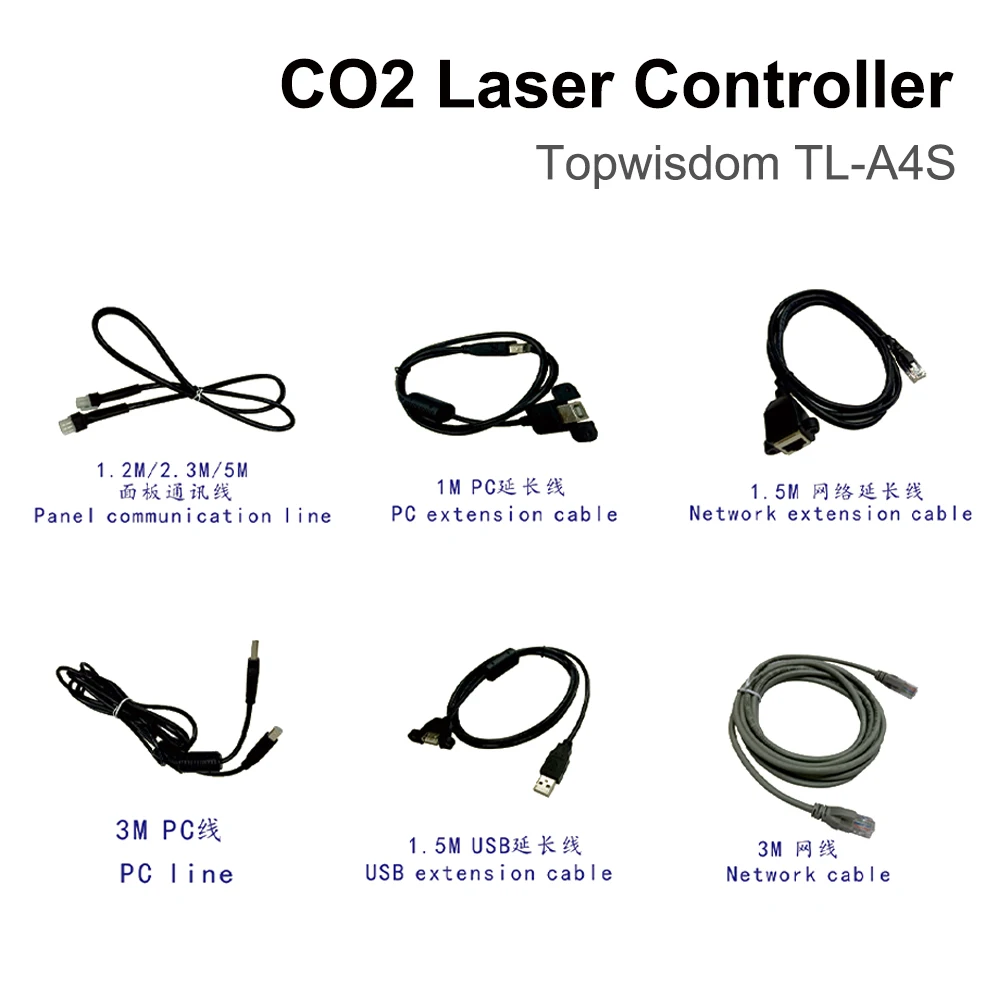 QDHWOEL CO2 Laser Topwisdom TL-A4S Controller 4 Axes Motion Control Rotary Cutting Carving for Co2 Laser Engraving Cutting