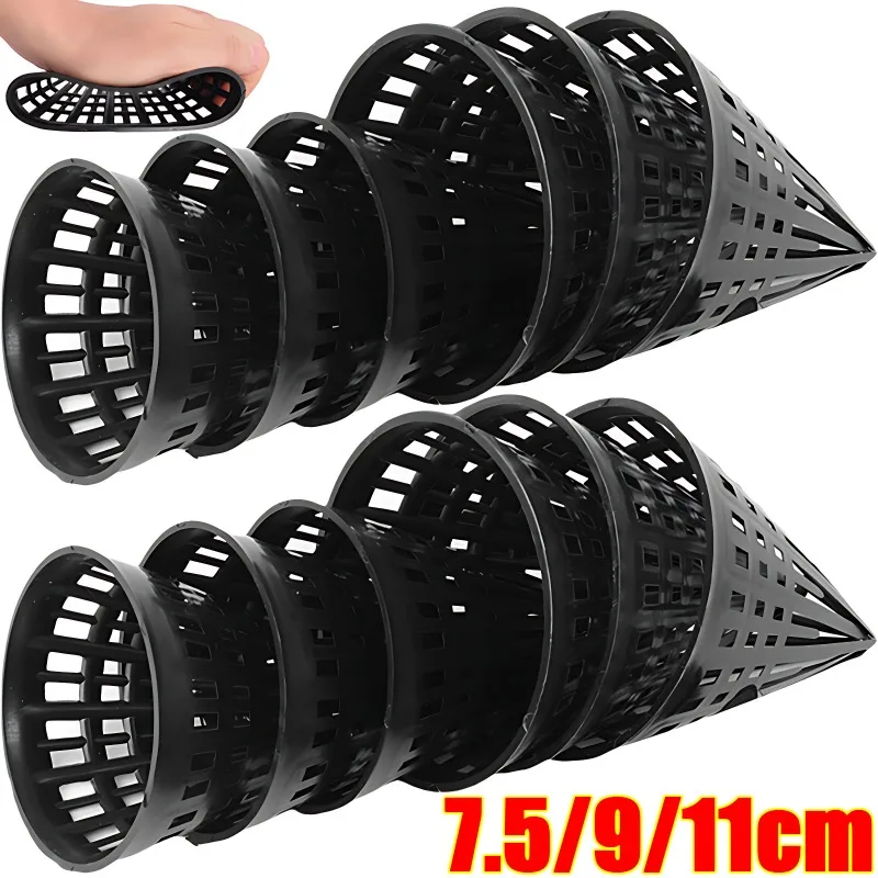 5/1Pcs Fishing Net Finless Eel Loach Trap Fishing Cage Lid  Plastic Tackle Cage Lid Supplies Black Fishing Accessories