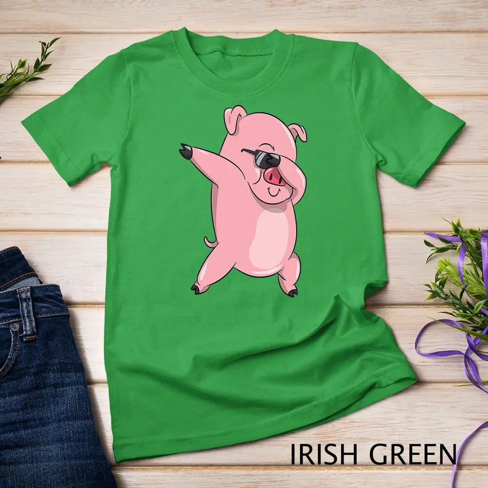 Cool and Funny Dabbing Pig Unisex T-shirt