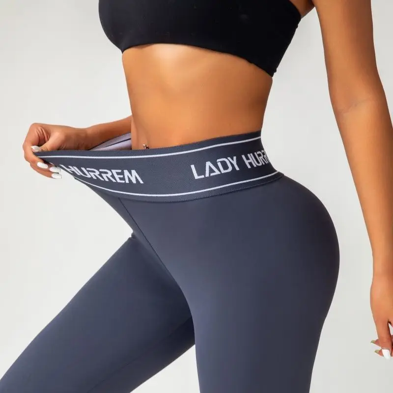 サマー スプリント クロスウエスト シームレス ワークアウト レディース レギンス ハイウエスト ジム ヨガパンツ