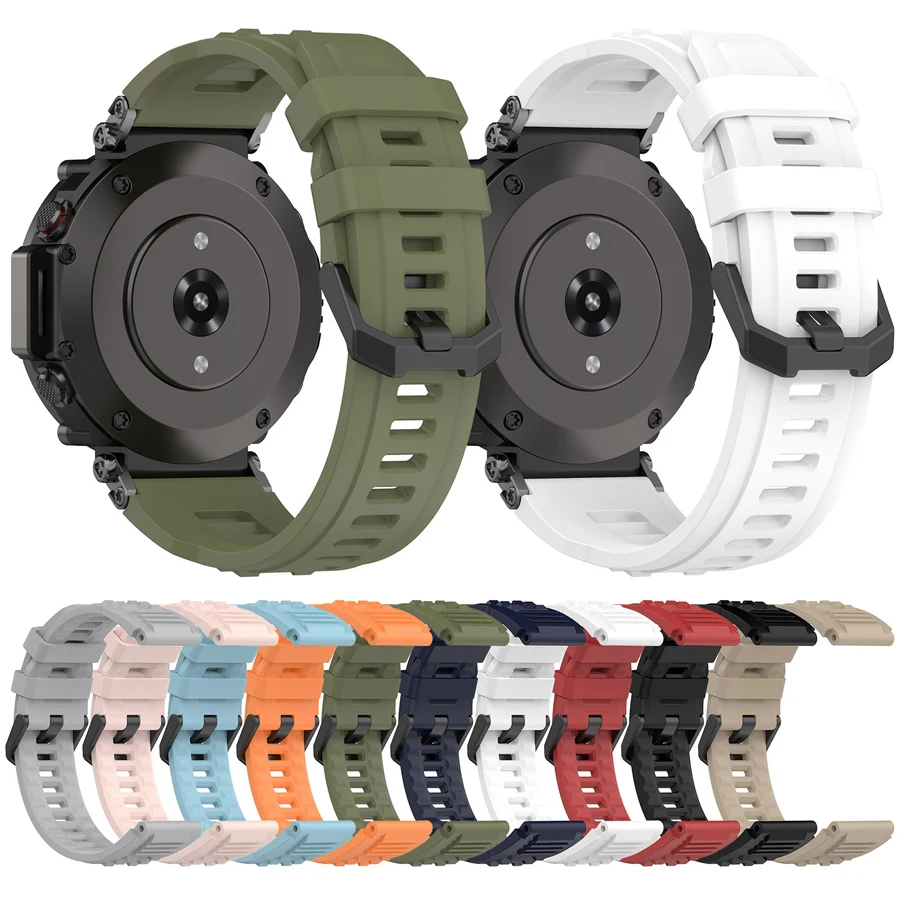 

Silicone Watch Strap For Amazfit T-Rex Ultra Replacement Wristband For Xiaomi Huami Amazfit T Rex Ultra Bracelet Correa Band