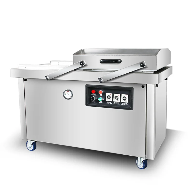 

400 Double Chamber Flat Vacuum Machine Food Bag Sealing Machine Automatic Commercial Packaging Machine Sealing