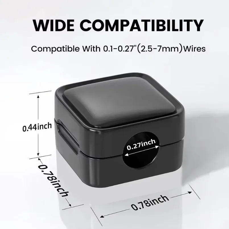 3-12 PCS Cable Winder Magnetic Cable Clips Adjustable Cord Holder Under Desk Cable Management Wire Keeper Cable Organizer Holder