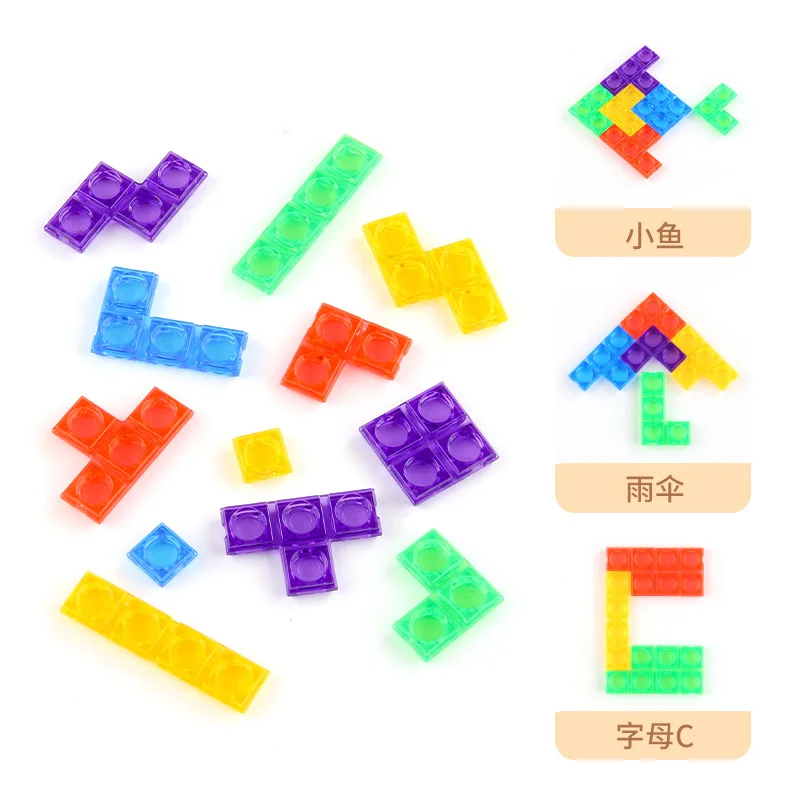 1 set Russia block puzzle party game for family kids Mini desktop games reduce pressure bordspel Birthday gift  juegos de mesa