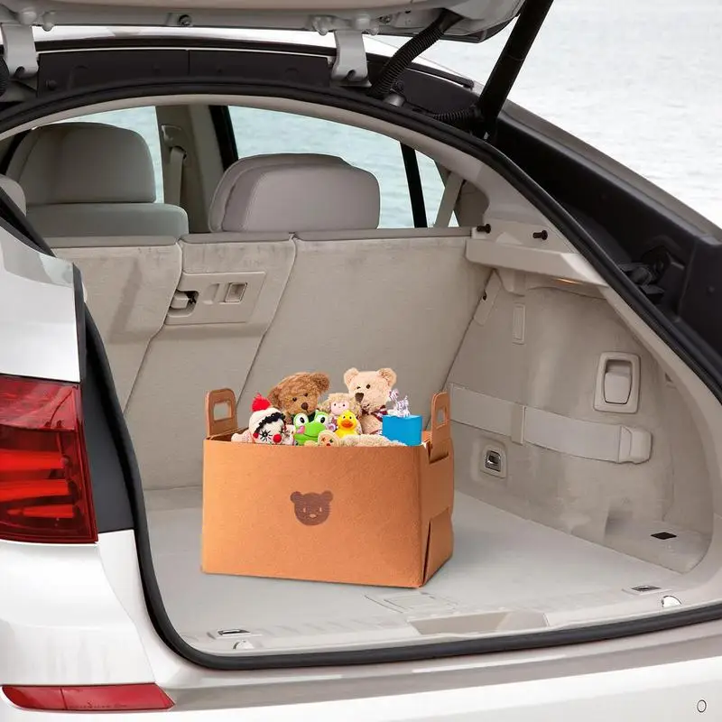 Collapsible Trunk Storage Organizer Collapsible Car Trunk Storage Organizer With Handle Sturdy And Foldable Container Box