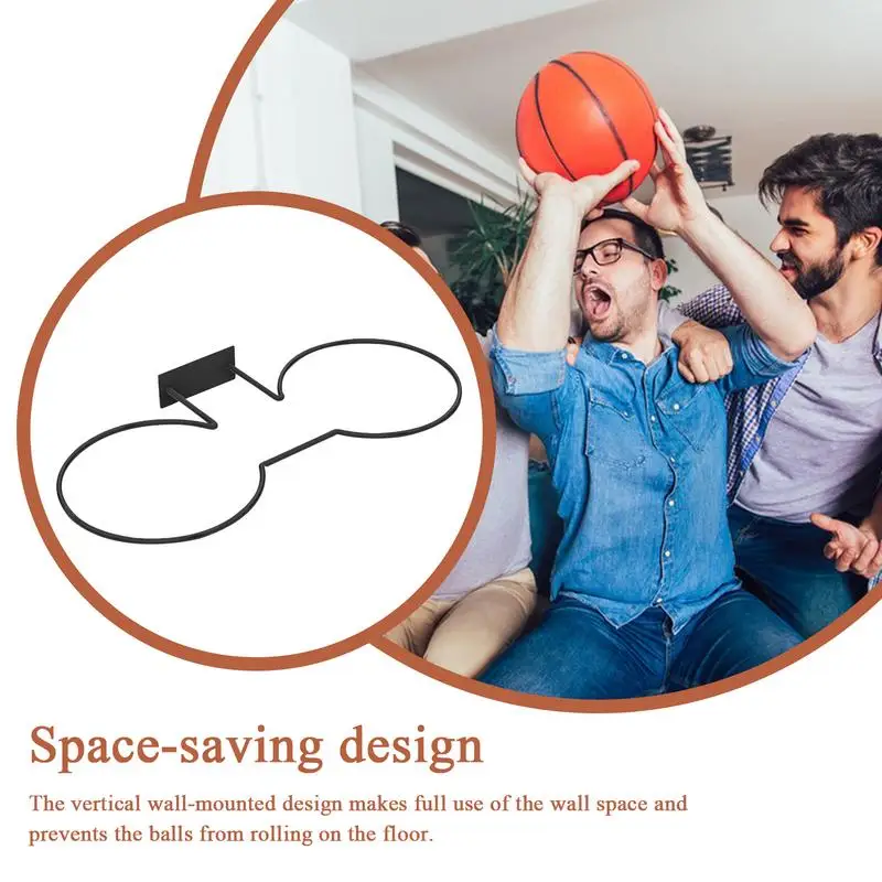 Portaoggetti da basket a parete Portaoggetti per attrezzature sportive Portaoggetti da calcio per rugby Portaoggetti da parete salvaspazio