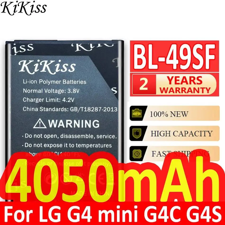 BL-49SF For LG G4 Mini G4C G4S H735T H525N G4mini G4 Beat Fast Charging 4050mAh Mobile Phone Battery