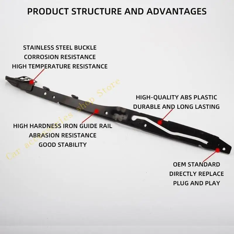 

T21E Compatible For F150 F250 F350 F450 FL3Z-1651071-A FL3Z-1651071-B Car Accessories Sunroof Track Assembly Repair 2pcs