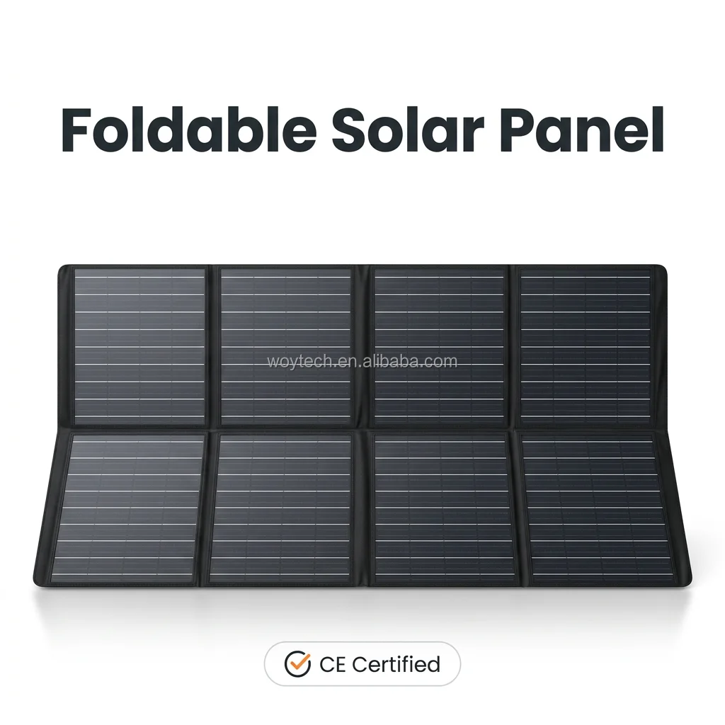 400W Foldable Portable Monocrystalline Solar Panel Waterproof N-Type High Efficiency Solar Charger Camping RV Off-Grid