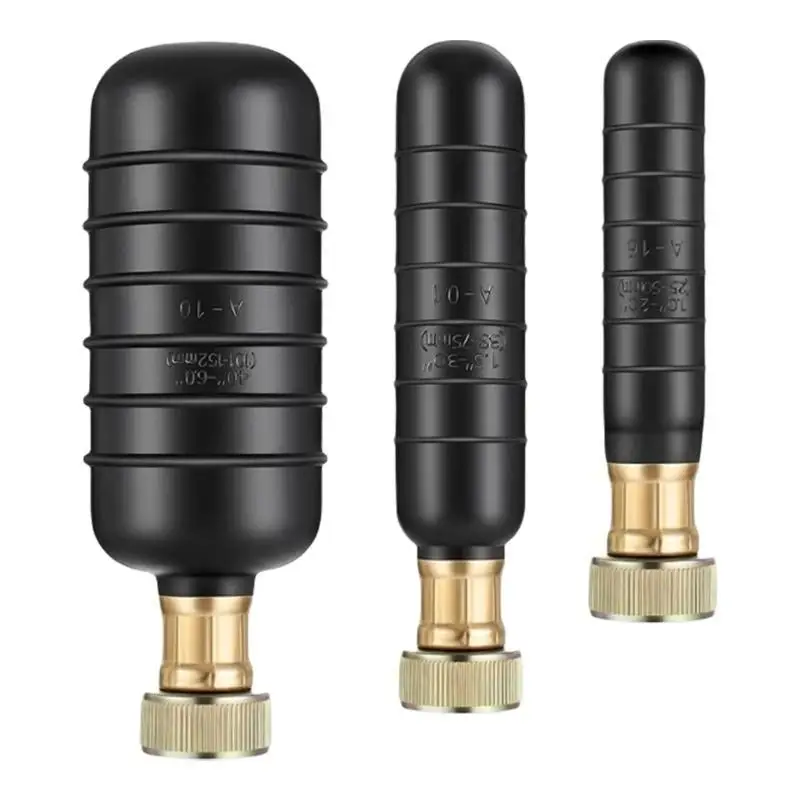 

652F 3Pcs Drain Cleaning Bladders Rubber Bathroom Sinks Shower Drains Cleaner for Main Drain Sewer Kitchen Sinks Enduring