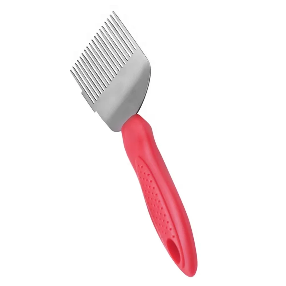 BHTS-Uncapping Forks Honey Fork Needle Cutter Scraper Beekeeping Tools Stainless Steel Honey Fork With Plastic Handle