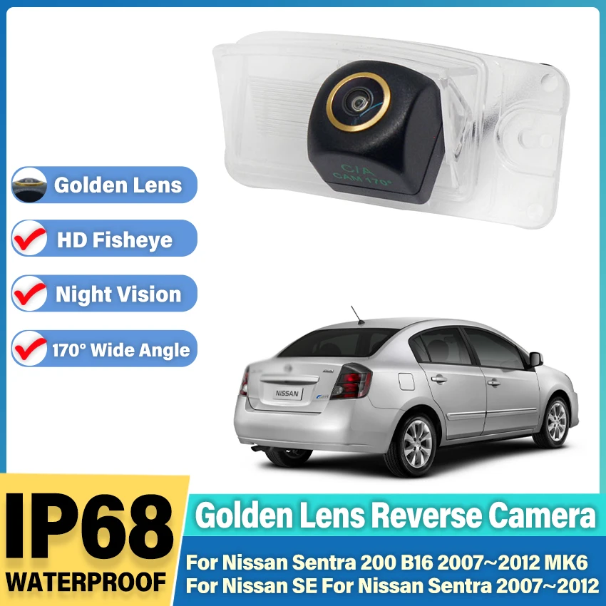 Rear View Camera For Nissan Sentra 200 B16 2007~2012 MK6 SE Sentra 2007~2012 CCD Night Vision Backup Camera license plate Camera