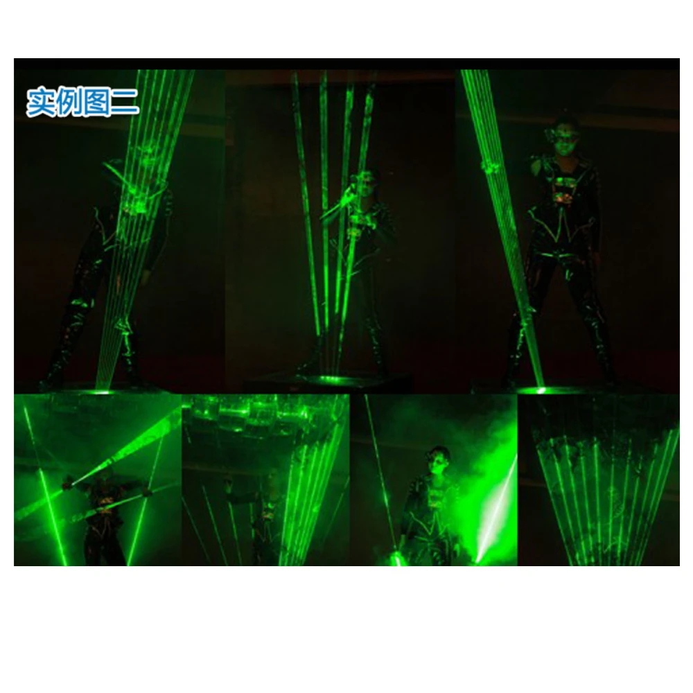 650nm Red/ 532nm Green/ 450nm Blue Thin Beam/Fat Beam Laser Module Double Head Laser Sword Party Disco Performance Lights