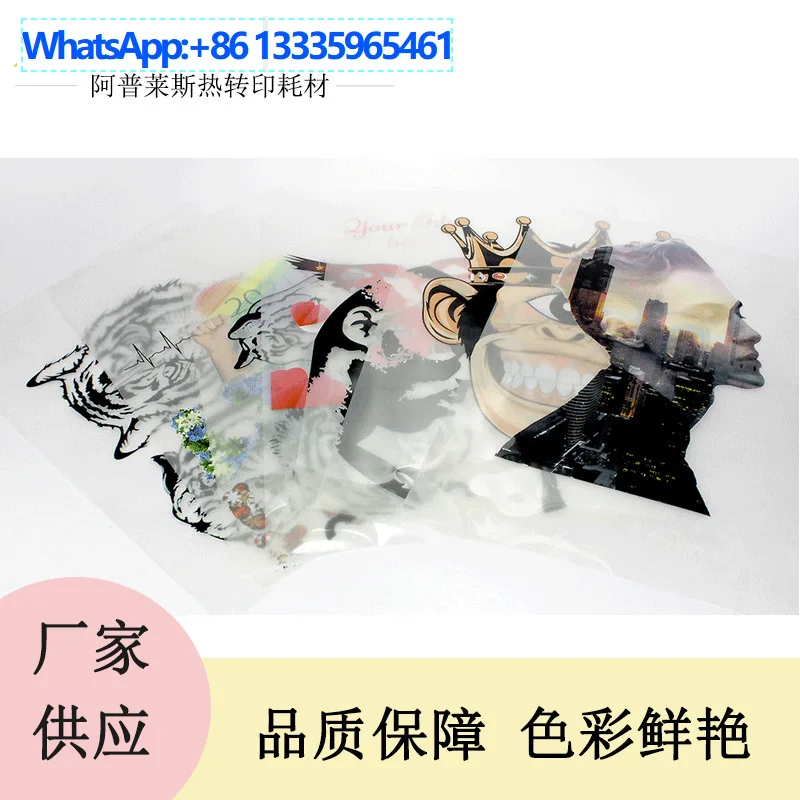 

White ink heat transfer printing film Multi-specification DTF hot and cold powder shaking PET film Digital printing pattern