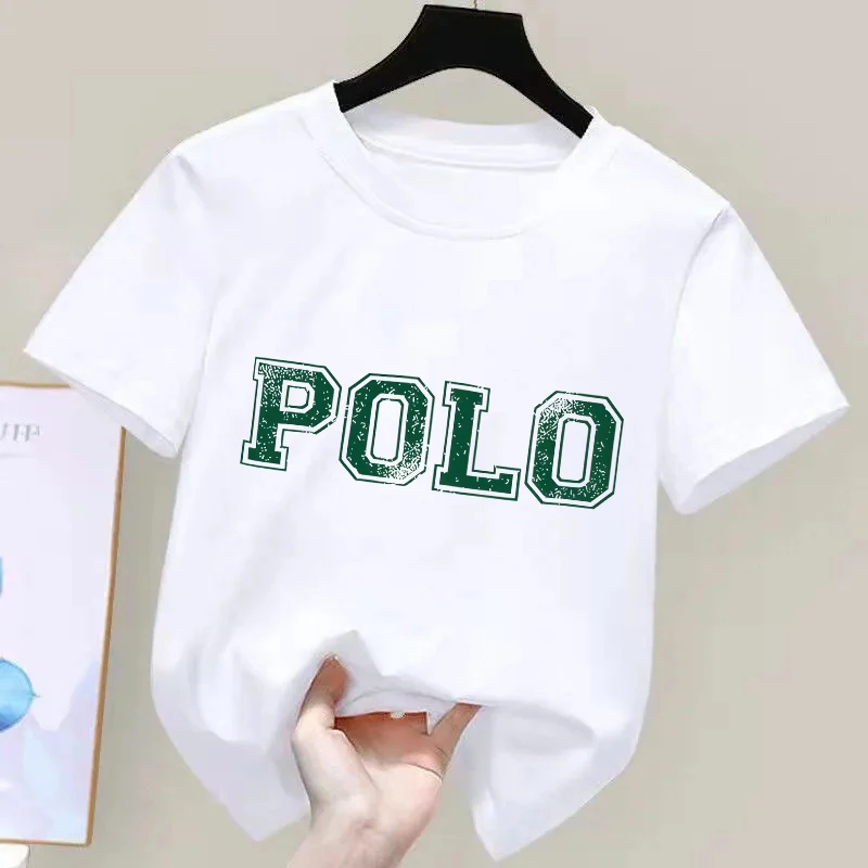 kidsNew Korean Style Cotton T-Shirt for Kids Casual Fashion Printed Top Round Neck Short Sleeve Pure Cotton Versatile S..