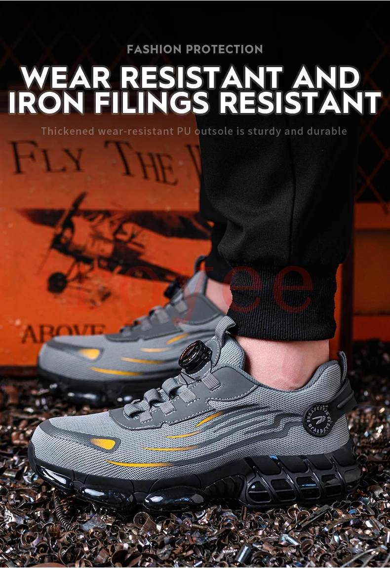 Puncture proof  Work Safety Shoes Men Black Shoes Safety Boots for Men Work Sneakers Protective Steel Toe Shoe zapatos mujer