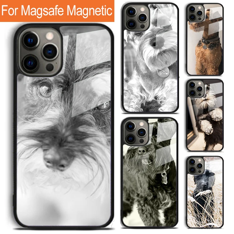 Airedale terrier cute mum dog Phone Case For iPhone 16 15 14 13 12 11 Pro Max Plus Magsafe Magnetic Wireless Charging Cover