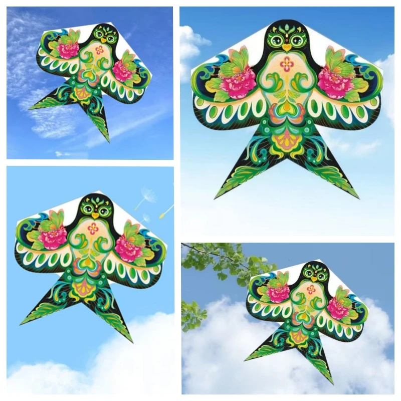 New sand swallow kite flying for kids professional kite power kite flying bird new kite Outdoor play spinning top rope volant