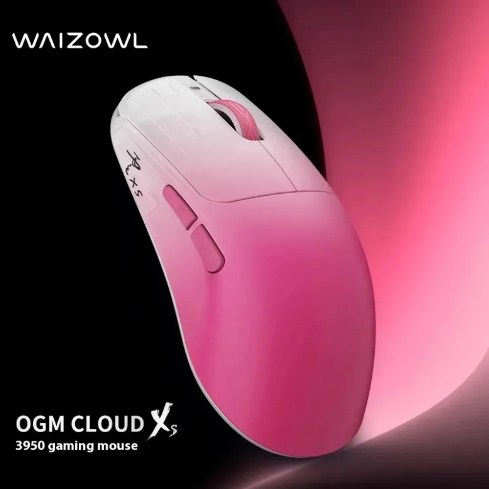 

Waizowl OGM CloudXS Mouse Tri-Mode Ergonomics Wireless PAW3950 E-sports Mouse Lightweight 8K Custom Gaming Accessories Gifts