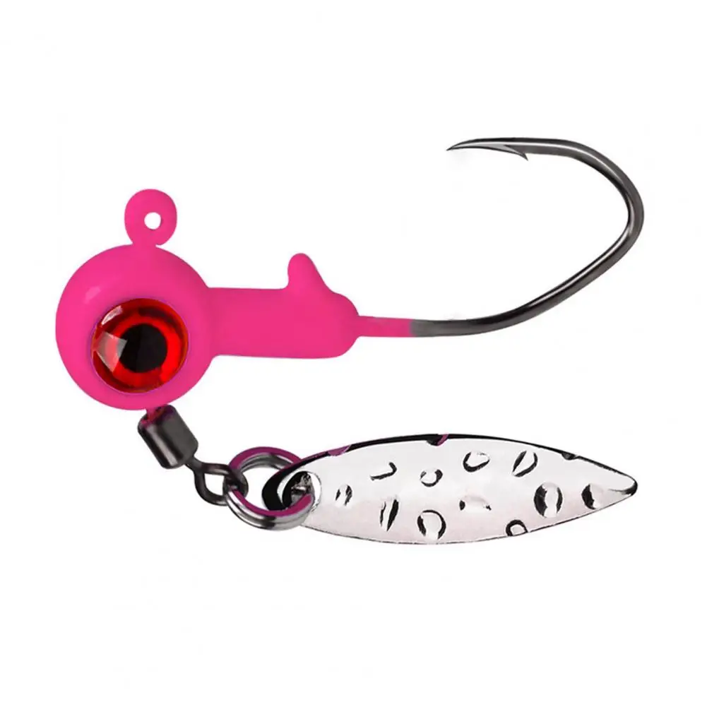 Sharp 360-degree Rotating Fishhook Rotating Fishhook for Fishing Angles 25pcs/box Fishing Lures Kit with Single Hook for Crappie