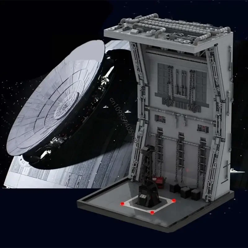 

New 1587Pcs Famous Star Battle Movie Moc Tie Docking Bay Model Custom Puzzle Diy Creative Ideas Kids Toys Birthday Gifts