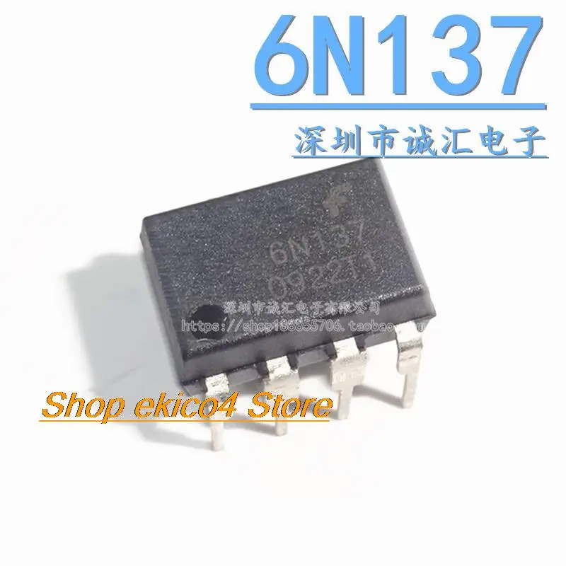 10pieces Original stock    6N137 DIP-8  