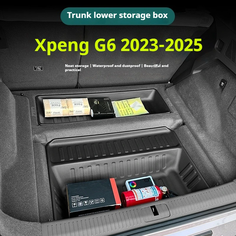 

Подходит для Xpeng G6 2023 2024 2025 Xiaopeng G6, нижний коврик в багажник, TPE, оригинальный заводской стиль, аксессуары для интерьера, новинка