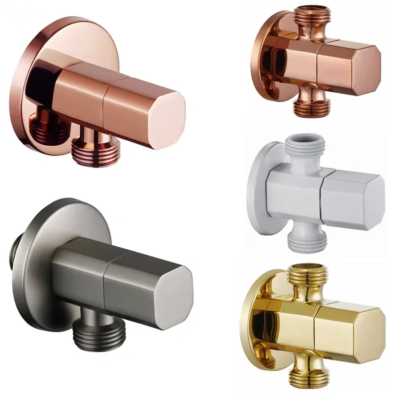 

Brass Angle Valve Toilet Filling Bidet Water Valves Wall Mount Sink Basin Water Heater Faucet For Kitchen Bathroom Accessories