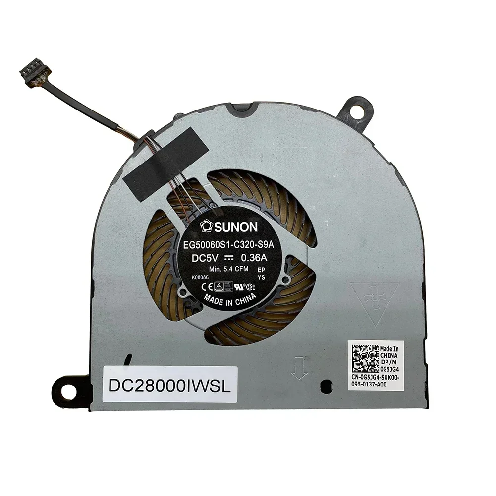 Substituição de novos processadores gráficos integrados da série H para laptop Ventilador de resfriamento de CPU para ventilador da série Dell Latitude 5480 5490 5491 5495