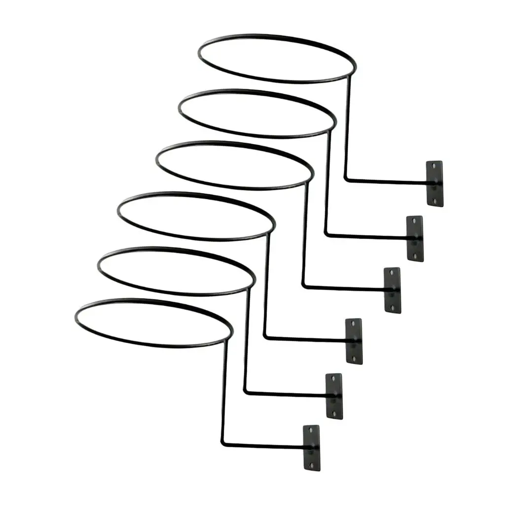 오토바이 헬멧 거치대 랙 벽 마운트 모자 스탠드 디스플레이 랙 코트 모자 후크, 모자 모자 모자 재킷 오토바이 액세서리, 6 개