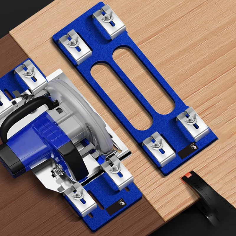 

Universal Base Plate for Electric Circular Saw Woodworking Quick Positioning Guide Bracket Adjustable Cutting Guide Bottom Plate