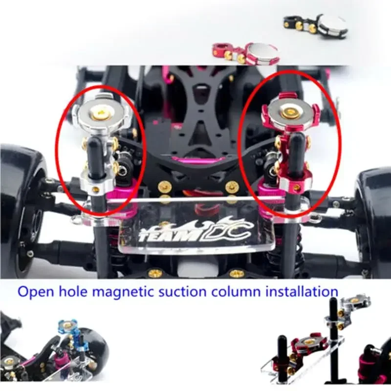 Magnetic Car Shell Post Mount Invisible Body Post Mount for 1/10 SCX10 D90 Sakura D3 D4 RC Car Parts Accessories