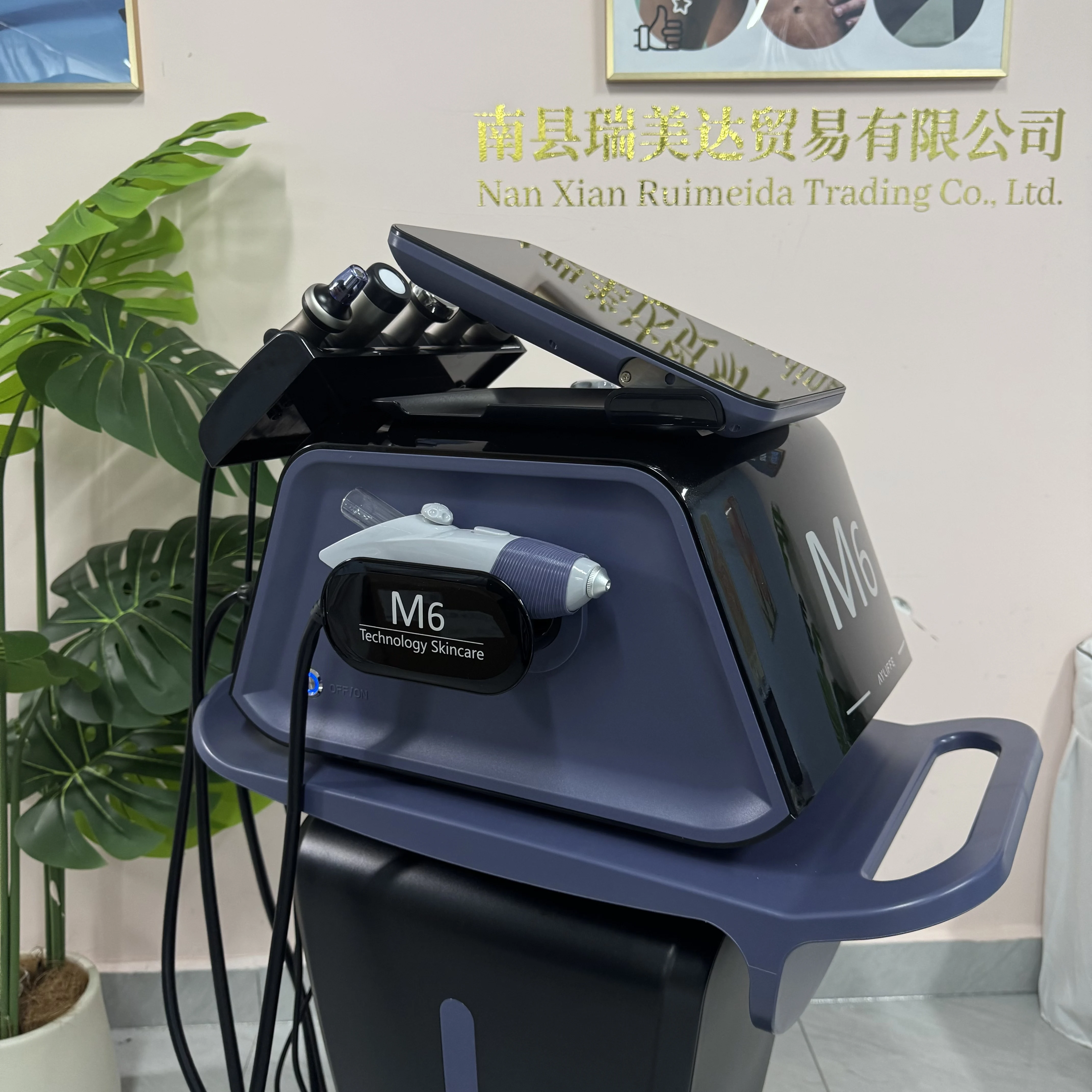 Portable M6 Hydro Dermabrasion Machine 6 IN 1 Facial Whitening Skin Care Rejuvenation Machine Facial Cleaning Wrinkle Removal