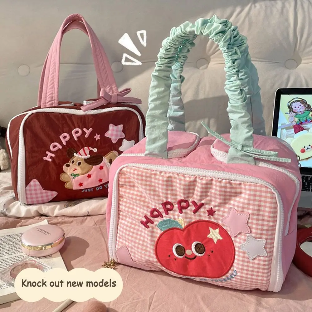 

Cartoon Multi-pouch Cosmetic Bag Large Capacity Portable Partition Handbag Makeup Pouch