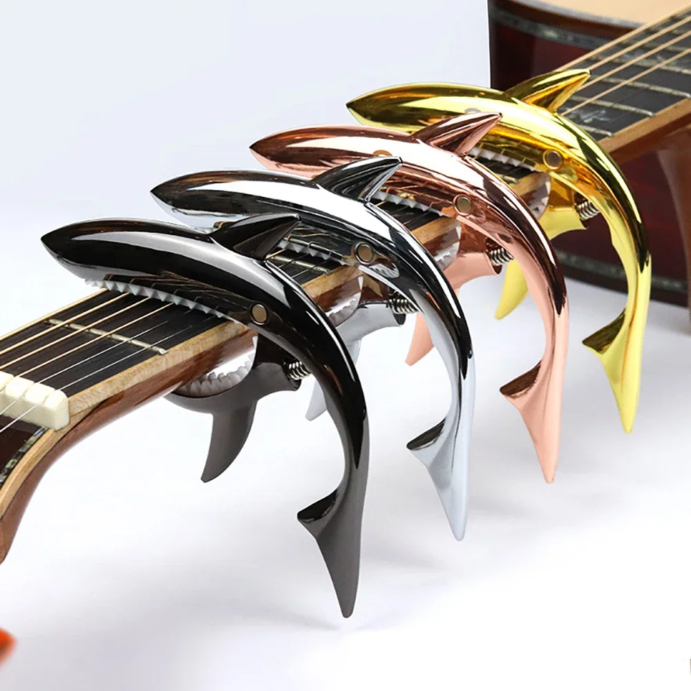 Guitar Capo Metal Guitar Tuner Clamp Zinc Alloy Professional Key Trigger Capo for Acoustic Electric Guitar with Rubber Grip