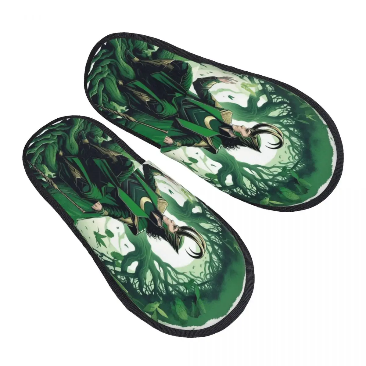 

Женские домашние тапочки с индивидуальным принтом Loki Movie, уютные теплые тапочки из пены с эффектом памяти, пушистые тапочки для дома и улицы