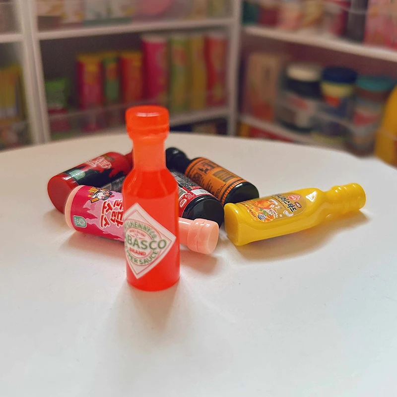 10 Piezas de Miniatura para Casa de Muñecas, Condimento de Cocina, Modelo de Salsa de Fideos con Pavo, para Decoración de Accesorios de Casa de Muñecas