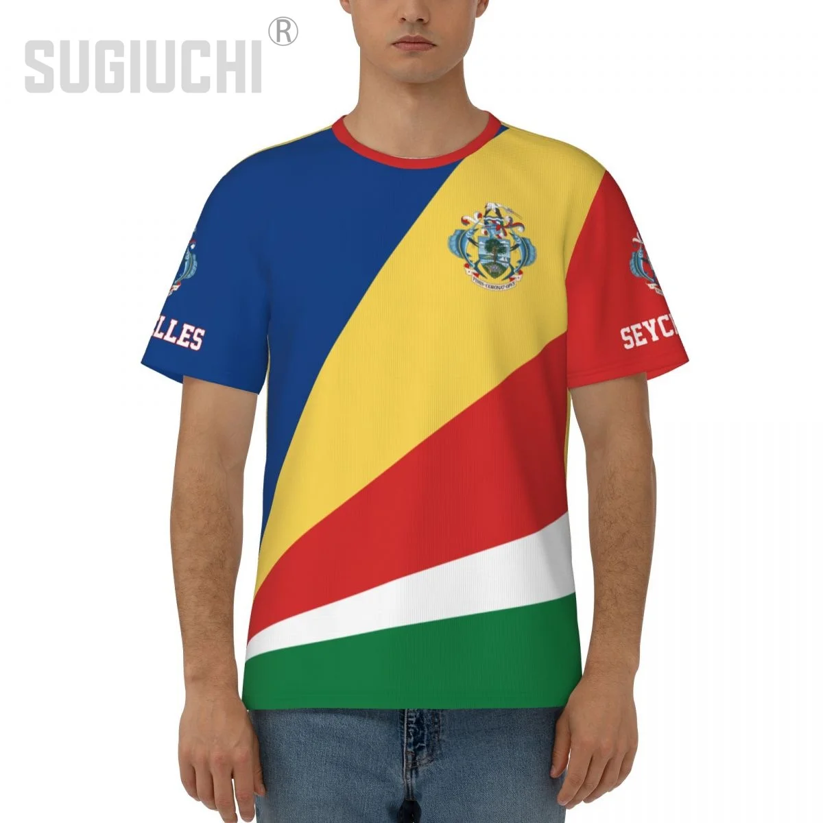 Unisex Nation T-shirt Seychelles Flag Seychellese T-shirts jersey For Men Women Soccer Football Fans Gifts Custom clothes tee